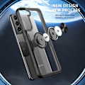 Miniatyrbillede 7 af 8: Samsung Galaxy S22 5G Finger Ring Kickstand Hybrid Case - Red Red