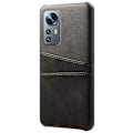 Pikkukuva 1 / 4: Xiaomi 12 Pro KSQ Pu-nahkapäällysteinen kuori kova kotelo Black