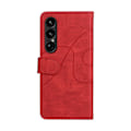 Miniatyrbillede 3 af 10: Til Sony Xperia 1 VII KT-serie-1 dobbeltfarve tegnebog Red