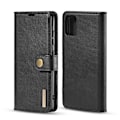 Pikkukuva 1 / 10: DG.MING Split nahkainen lompakkokotelo Samsung Galaxy A51 - musta Black