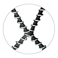 Miniatyrbilde 6 av 11: 1,2 mm stålsneller Bars Walk-dragklosser for isfiske/jakt - L Black