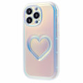Miniatyrbillede 1 af 6: Til iPhone 15 Pro Max Cover Shell TPU 3D - effekt hjerteform Multicolor