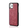Miniatyrbillede 4 af 10: DG.MING til iPhone 11 Pro stilfuld tegnebog taske - vinrød Red