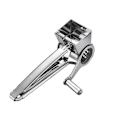 Miniatyrbillede 1 af 11: Håndroterende rivejern Slicer Oste rivejern i rustfrit stål Silver