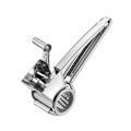 Miniatyrbillede 9 af 11: Håndroterende rivejern Slicer Oste rivejern i rustfrit stål Silver