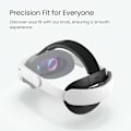 Miniatyrbillede 7 af 10: Til Meta Quest 3/3S hovedrem VR Headset Blød pude hovedbøjle Trykreducerende Grey