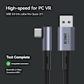 Miniatyrbilde 8 av 10: 5m ladekabel for Meta Quest 3 3S PICO 4, 5Gbps hodeset tdataoverføring Black