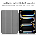 Miniatyrbilde 2 av 8: Etui for iPad Pro 11 (2024) - Tri-fold Stativ Tablettdeksel - Svart Black