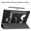 Miniatyrbild 2 av 9: Slim Fit Cover Fodral Till Samsung Galaxy Tab S7 / S8 - Don't Touch multifärg