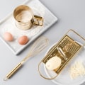 Miniatyrbilde 4 av 8: Flat ostjern i rustfritt stål Gold