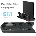 Pikkukuva 3 / 5: KJH Playstation 4 Slim lataustelineen jäähdytin Black