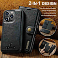 Miniatyrbilde 11 av 11: iPhone 14 Pro DG.MING Avtakbar 2-i-1 Lommebokdeksel Black