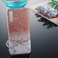 Miniatyrbillede 5 af 5: Marble Pattern IMD TPU Soft Back Case for Samsung Galaxy A70 - Style J Black