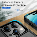 Miniatyrbillede 8 af 11: iPhone 14 Pro Stødsikker TPU + PC Kickstand Telefontaske Bilmontering Metalplade - Sort Black