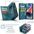 Pikkukuva 7 / 7: CASEME iPhone 15 Plus 2-in-1 lompakkopuhelimen kuori - sininen Blue