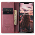 Pikkukuva 6 / 8: CASEME Retro lompakkokotelo iPhone 15 - Punainen Red