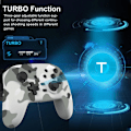Pikkukuva 8 / 8: Yhteensopiva Nintendo Switch Bluetooth Controller Gamepad Turbo Function -toiminnon kanssa Black