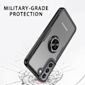 Miniatyrbillede 4 af 8: Samsung Galaxy S22 5G Fingerring Kickstand Hybrid Taske - Sort Black