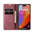 Miniatyrbillede 5 af 5: CASEME Retro tegnebog taske til iPhone 16 Pro Red
