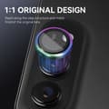 Miniatyrbilde 3 av 4: NORTHJO Kameralinsebeskytter med metallring til iPhone Duo Multicolor