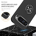 Miniatyrbillede 3 af 7: Til Google Pixel 9 Pro XL Fingerring Kickstand Hybrid Taske - Sort Black