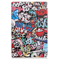 Miniatyrbild 5 av 8: Tri-fold Fodral till Lenovo Tab P11 TB-J606F - Graffiti multifärg