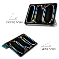Miniatyrbilde 3 av 7: Etui for iPad Pro 11 (2024) med tredelt stativ - Blomst Multicolor