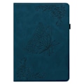 Miniatyrbild 6 av 11: Apple iPad 10.9 2022 Vikbart fodral korthållare Fjäril - Blå Blå
