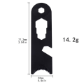 Miniatyrbillede 6 af 6: Camp Fire Starter Flintskraber Fire Rod Striker Flaskeåbner Black one size