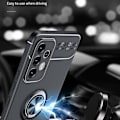 Miniatyrbillede 2 af 11: Samsung Galaxy A33 5G Finger Ring Kickstand (Built-in Metal Sheet) Case Black