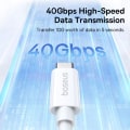 Pikkukuva 8 / 11: BASEUS Superior 1 M pikalatauskaapeli 240 W USB-C - USB-C White