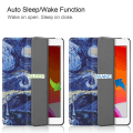 Pikkukuva 5 / 8: Apple iPad 10.2 2021/2020/2019 Kuvio PU-kolminkertainen teline -tablettikotelo - abstrakti Multicolor
