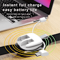 Miniatyrbillede 4 af 11: Oplader til Apple Watch opladningsbase med Type-C/USB-kabler White