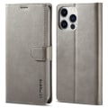Pikkukuva 1 / 6: LC.IMEEKE Lompakkokotelo iPhone 15 Pro Max - Harmaa Grey