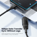Miniatyrbild 2 av 8: TOOCKI USB-C hane USB 3.0 hona omvandlare 5 Gbps dataadapter Svart