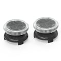 Miniatyrbillede 1 af 3: 2 stk Thumb Grip Finger Grip kompatibel med Xbox 360 Series X Series S Switch Pro Joystick - Gennemsigtig sort Transparent