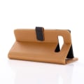 Miniatyrbillede 4 af 5: Crazy Horse Wallet Leather Stand Case for Samsung Galaxy S10+ - Brown Brown