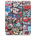 Pikkukuva 6 / 8: iPad Pro 11 2021 kolminkertainen jalustan tablettikotelo - Graffiti Multicolor