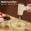 Miniatyrbild 5 av 11: 5-växlad sladdlös elektrisk handmixer Visp - Khaki Khaki