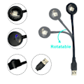 Miniatyrbilde 8 av 8: USB-lampe Bilsoverom Takprojektor Solnedgang - 7 farger Multicolor