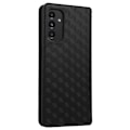 Miniatyrbillede 2 af 7: Rhombus tegnebog taske til Samsung Galaxy A14 5G/4G - Sort Black