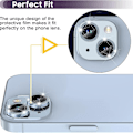 Miniatyrbillede 3 af 5: Til iPhone 15 / 15 Plus Lens Glitter Blue