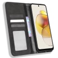 Miniatyrbillede 6 af 7: Motorola Moto G73 5G Stativ Telefonetui Fuld Beskyttelse Pung Cover - Sort Black