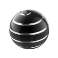 Miniatyrbillede 1 af 8: Fidget Spinner Roterende Kugle Sfærisk Gyro 45mm - Sort Black