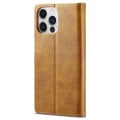 Miniatyrbillede 3 af 6: LC.IMEEKE Pung Taske til iPhone 15 Pro Max - Brun Brown
