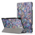 Pikkukuva 1 / 8: Tri-fold Stand Cover for Lenovo Tab P10 - Colorful Leaves Multicolor