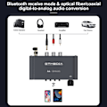 Miniatyrbillede 9 af 11: 6-i-1 Bluetooth 5.1 lydadapter RX/TX-tilstande USB TF-kort IR-fjernbetjening Black