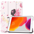Miniatyrbillede 4 af 8: Apple iPad 10.2 (2019) Pattern PU Trifoldet Stand Tablet-Taske - Skønhed Multicolor