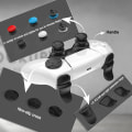 Miniatyrbild 7 av 8: Playstation 5 / PS5 L2 R2 Trigger Extender + D-pad knappsats Tumgrepp Kontroll Svart