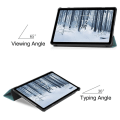 Miniatyrbillede 6 af 11: Nokia T21 Tri-fold Stand Wake/Sleep Cover Tablet-etui - Grøn Green